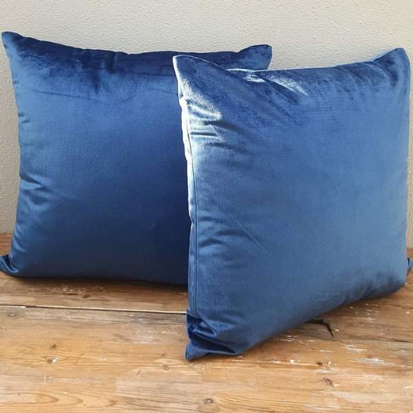 Velvet Full Scatter Pillow - Navy